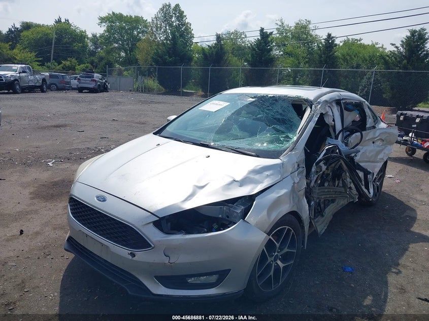 Vin: 1fadp3h2xhl275380, lot: 46185490, ford focus sel 20172