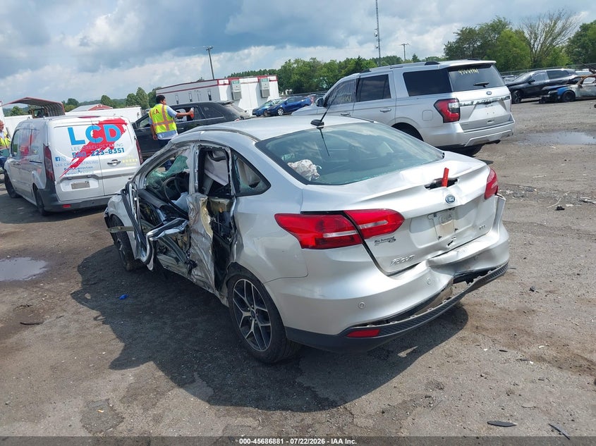 Vin: 1fadp3h2xhl275380, lot: 46185490, ford focus sel 20173