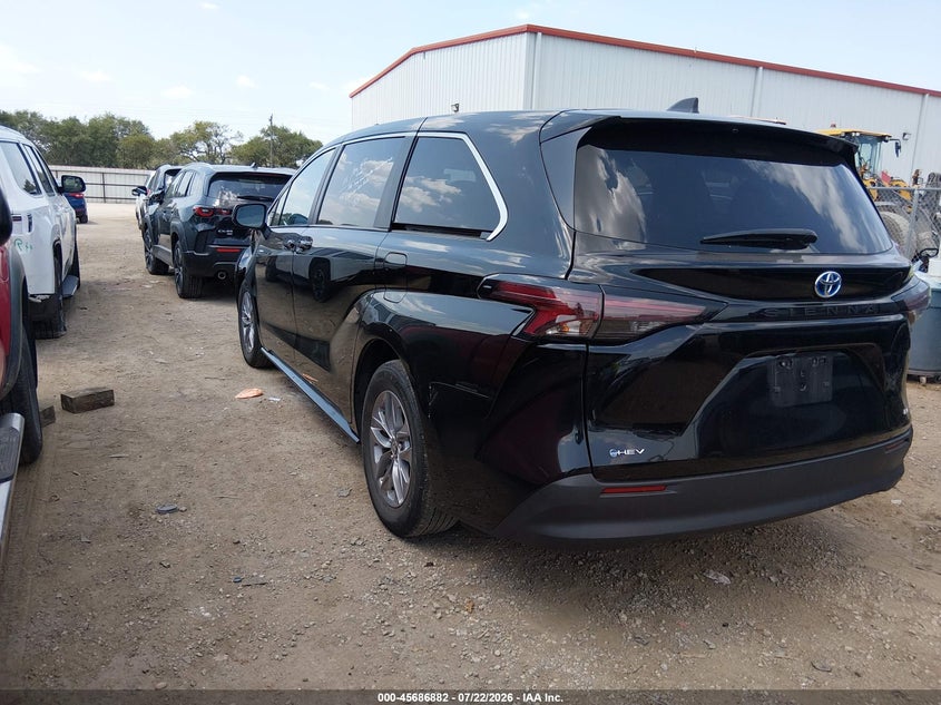 Vin: 5tdkrkec7ss226873, lot: 46185491, toyota sienna le 20253
