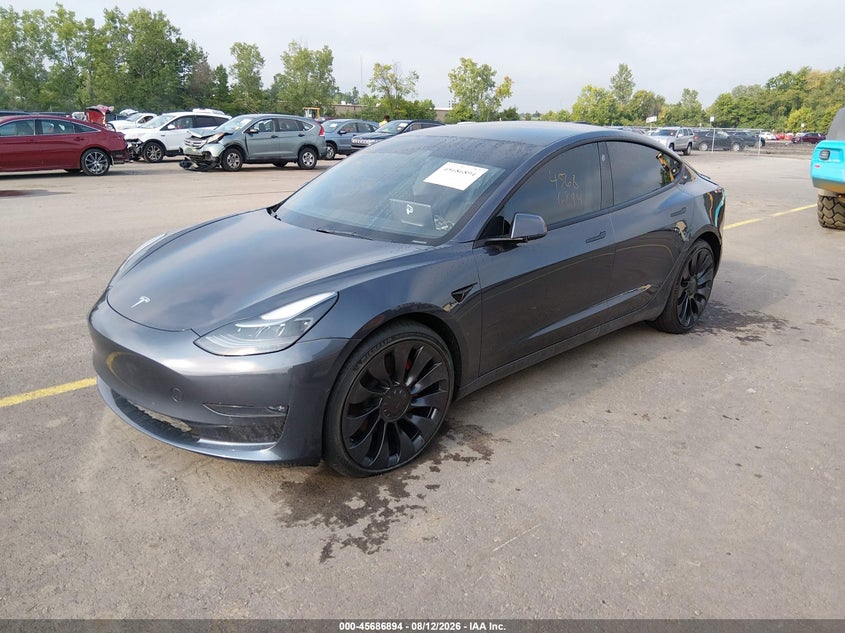 2022 TESLA MODEL 3 auction photo 2