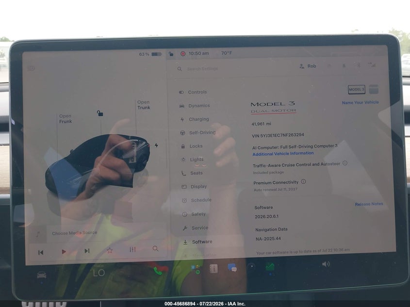 2022 TESLA MODEL 3 auction photo 7