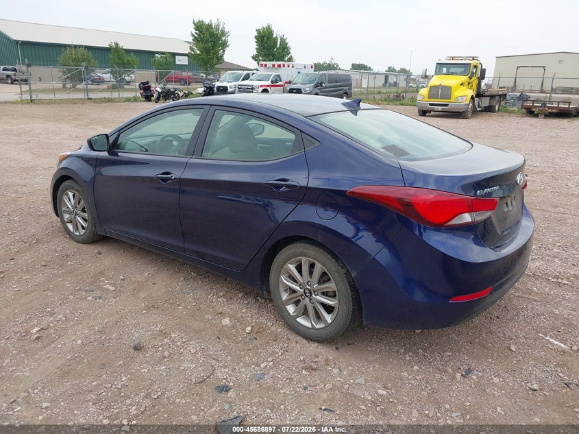 Vin: 5npdh4ae0eh488047, lot: 46185506, hyundai elantra se 20143