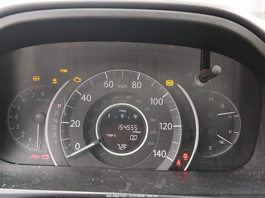 2013 Honda Cr-V Ex-L VIN: 5J6RM4H74DL073391 Lot: 45687025