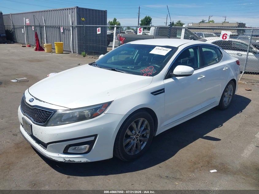 Vin: knagm4a70f5615713, lot: 46185659, kia optima lx 20152