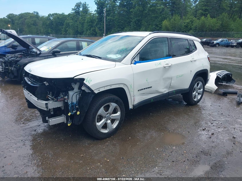 2021 Jeep Compass, Left Side, IAAI, VIN 3C4NJDBB4MT540307 — photo 2
