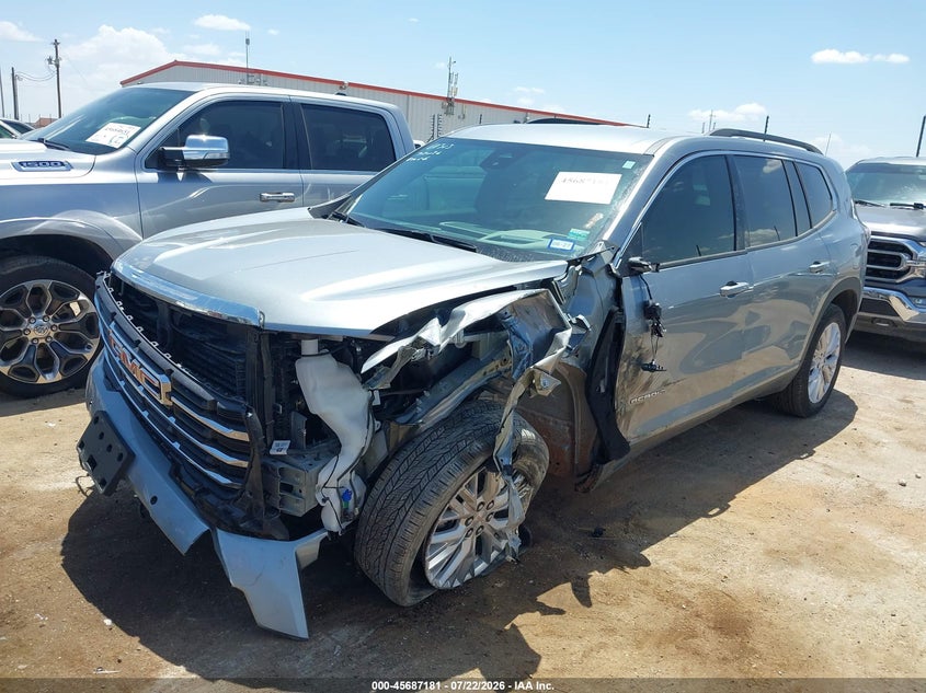 Vin: 1gkenkrs7sj281397, lot: 46185790, gmc acadia fwd elevation 20252