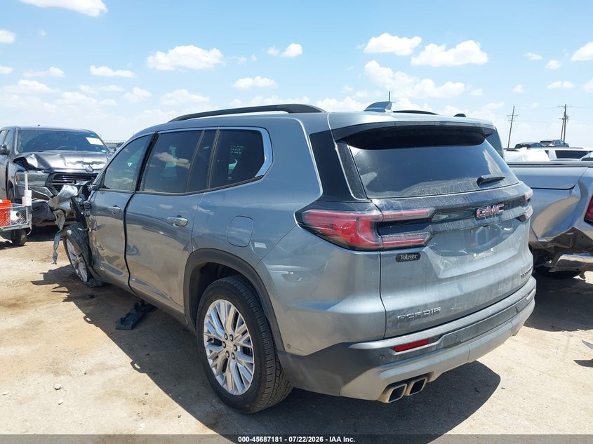 Vin: 1gkenkrs7sj281397, lot: 46185790, gmc acadia fwd elevation 20253