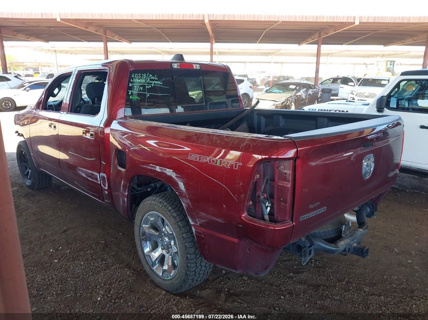 Vin: 1c6rrffg1nn421036, lot: 46185808, ram 1500 big horn  4x4 5'7 box 20223
