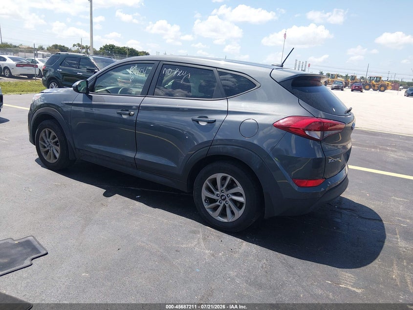 Vin: km8j23a4xhu525519, lot: 46185820, hyundai tucson se 20173