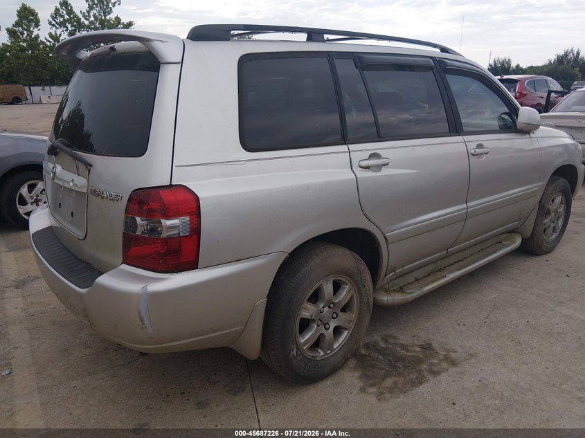 2007 Toyota Highlander 3Rd Row VIN: JTEEP21AX70219123 Lot: 45687226