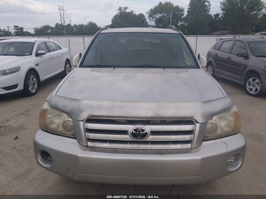 2007 Toyota Highlander 3Rd Row VIN: JTEEP21AX70219123 Lot: 45687226