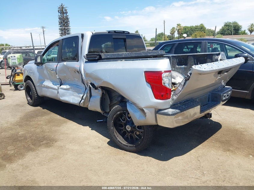 Vin: 1n6aa1ejxjn500242, lot: 46185844, nissan titan sv 20183