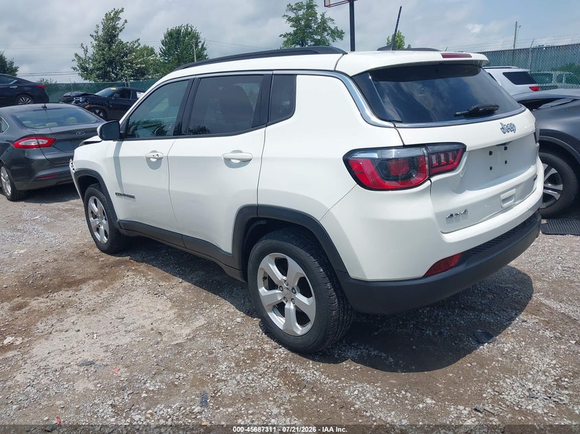 Vin: 3c4njdbb3jt366306, lot: 46185919, jeep compass latitude 4x4 20183