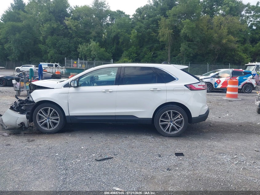 2021 Ford Edge Titanium VIN: 2FMPK4K98MBA28110 Lot: 45687325