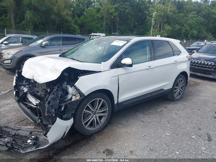 2021 Ford Edge Titanium VIN: 2FMPK4K98MBA28110 Lot: 45687325