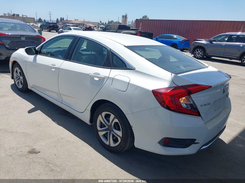 Vin: 2hgfc2f68kh604453, lot: 46185967, honda civic lx 20193