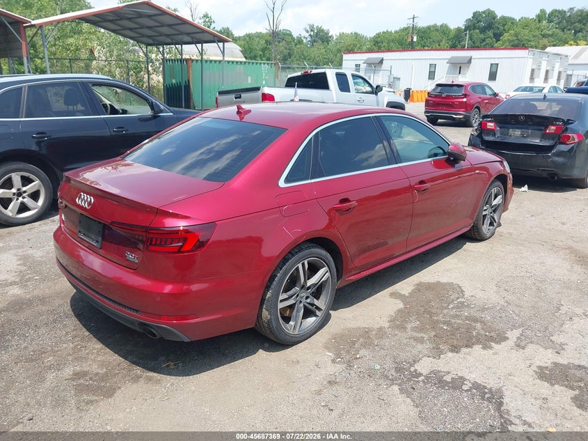Vin: wauenbf45ja128689, lot: 46185978, audi a4 2.0t premium 20184