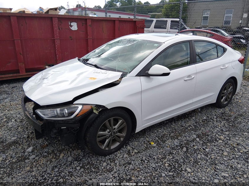 Vin: 5npd84lf2jh284432, lot: 46186019, hyundai elantra value edition 20182