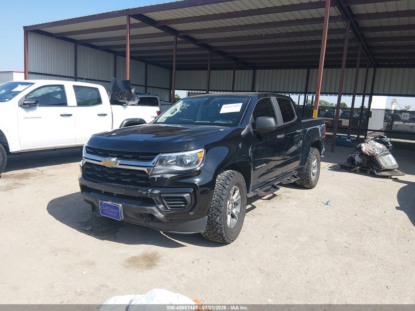 2021 Chevrolet Colorado 2Wd Short Box Wt VIN: 1GCGSBEAXM1171702 Lot: 45687449