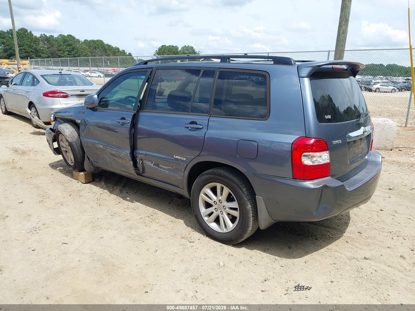 2006 Toyota Highlander Hybrid Limited V6 VIN: JTEDW21AX60011823 Lot: 45687457
