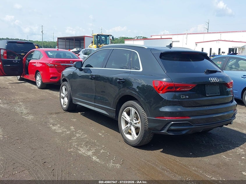 Vin: wa1decf38n1004752, lot: 46186154, audi q3 premium 45 tfsi s line quattro tiptronic 20223