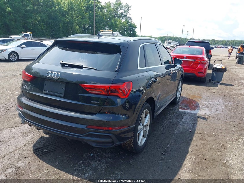 Vin: wa1decf38n1004752, lot: 46186154, audi q3 premium 45 tfsi s line quattro tiptronic 20224