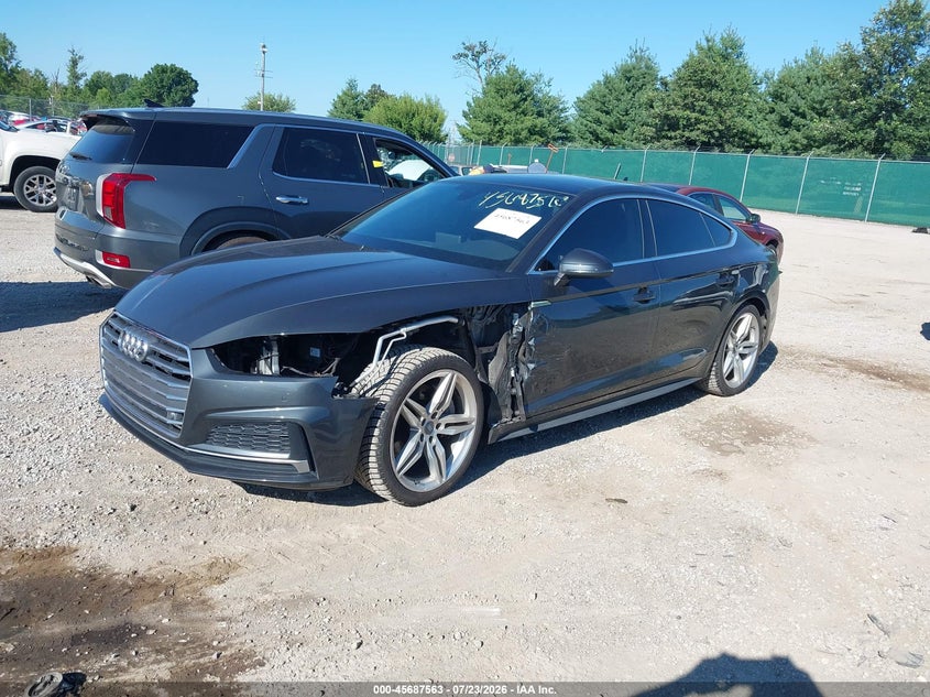 Vin: wauencf55ja011080, lot: 46186170, audi a5 2.0t premium 20182