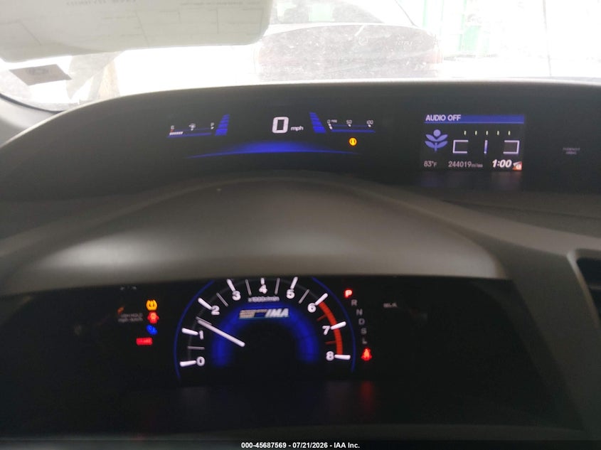 2012 HONDA CIVIC HYBRID auction photo 7