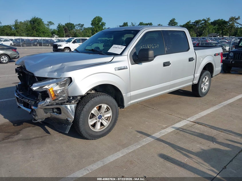 2018 Ford F-150, Front End, IAAI, VIN 1FTEW1EG7JKE77482 — photo 2