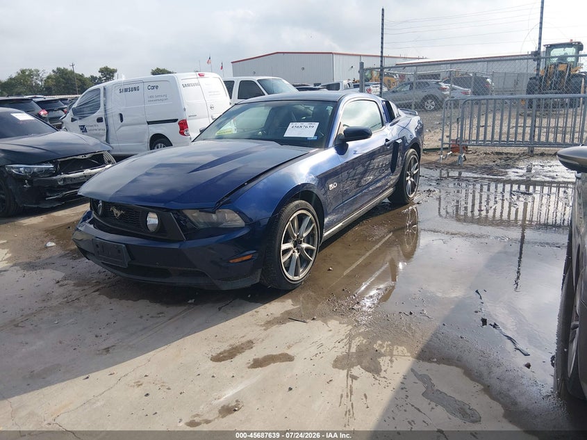 2012 Ford Mustang Gt Premium, Front End, IAAI, VIN 1ZVBP8CF7C5272410 — photo 2