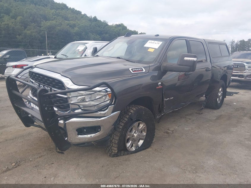 Vin: 3c6ur5dl7rg247718, lot: 46186277, ram 2500 big horn  4x4 6'4 box 20242