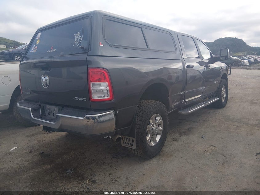 Vin: 3c6ur5dl7rg247718, lot: 46186277, ram 2500 big horn  4x4 6'4 box 20244