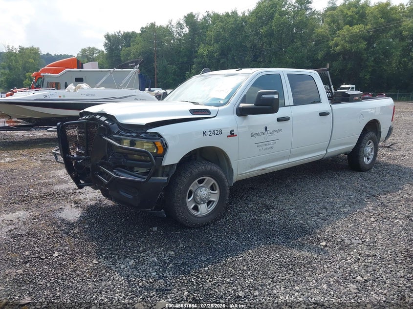 Vin: 3c6ur5hl9rg175852, lot: 46186290, ram 2500 tradesman  4x4 8' box 20242