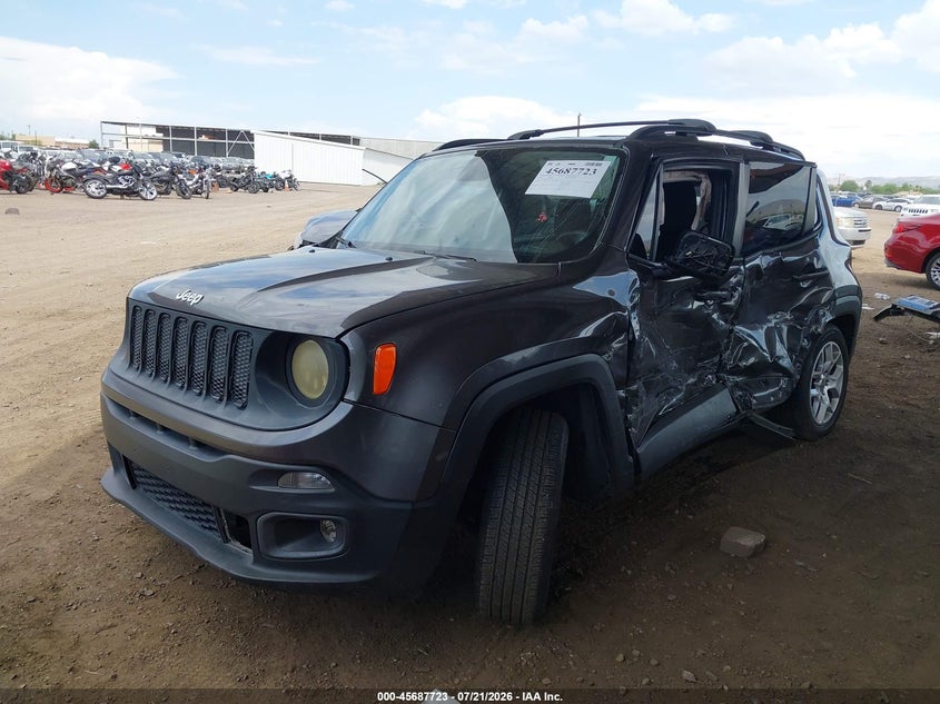 2016 Jeep Renegade Latitude, Левый бок, IAAI, VIN ZACCJABT7GPE34847 — фото 2