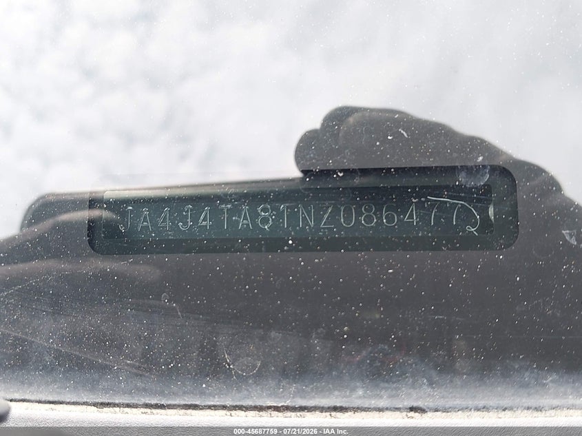 2022 Mitsubishi Outlander Es 2.5 S-Awc VIN: JA4J4TA81NZ086477 Lot: 45687759