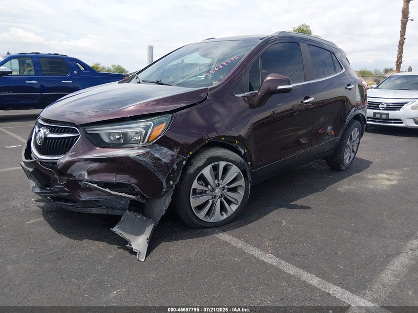 Vin: kl4cjasb1hb100164, lot: 46186402, buick encore preferred 20172