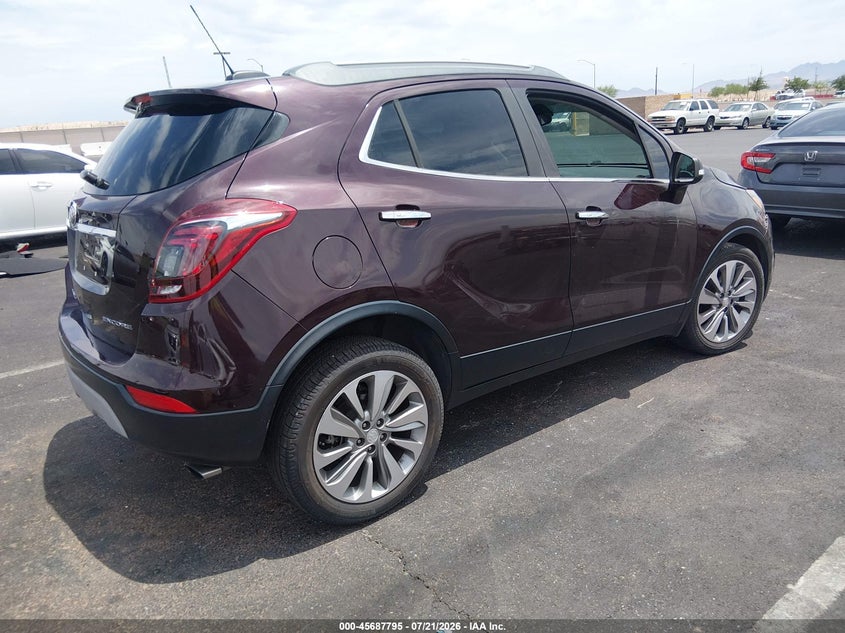 Vin: kl4cjasb1hb100164, lot: 46186402, buick encore preferred 20174