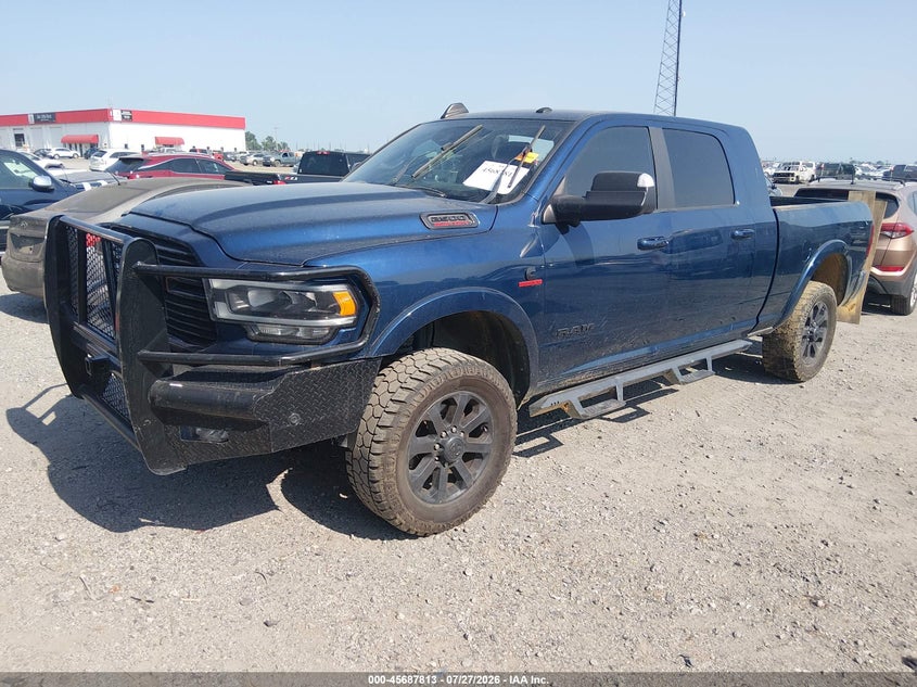 Vin: 3c6ur5nl3mg545335, lot: 46186420, ram 2500 laramie  4x4 6'4 box 20212