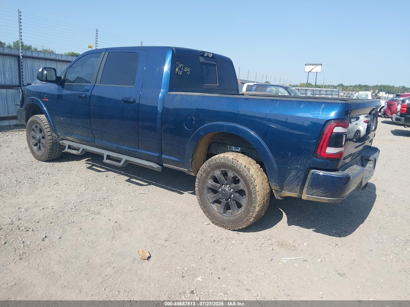 Vin: 3c6ur5nl3mg545335, lot: 46186420, ram 2500 laramie  4x4 6'4 box 20213