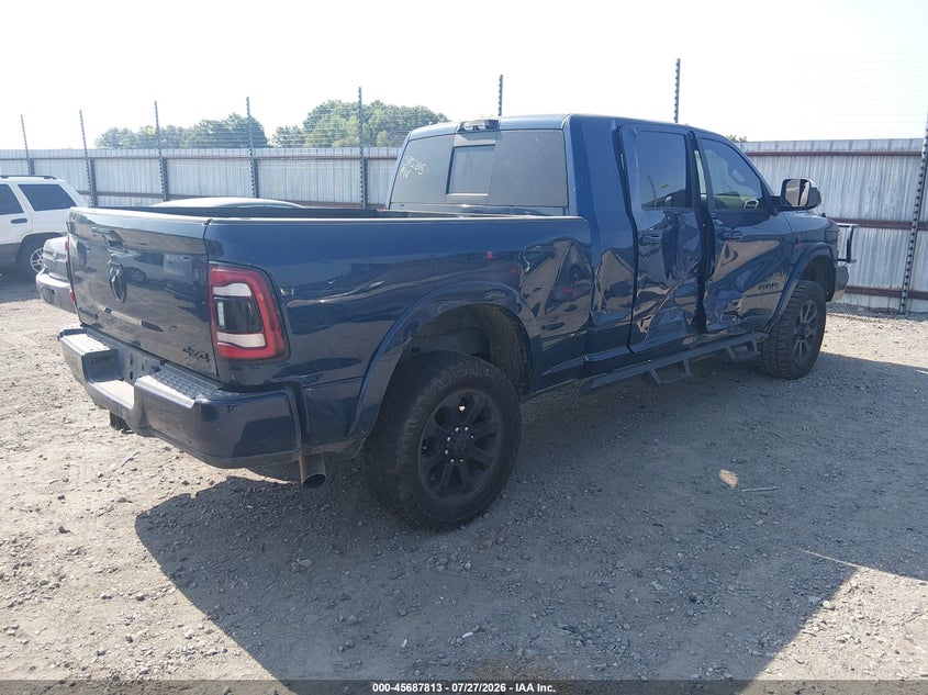 Vin: 3c6ur5nl3mg545335, lot: 46186420, ram 2500 laramie  4x4 6'4 box 20214