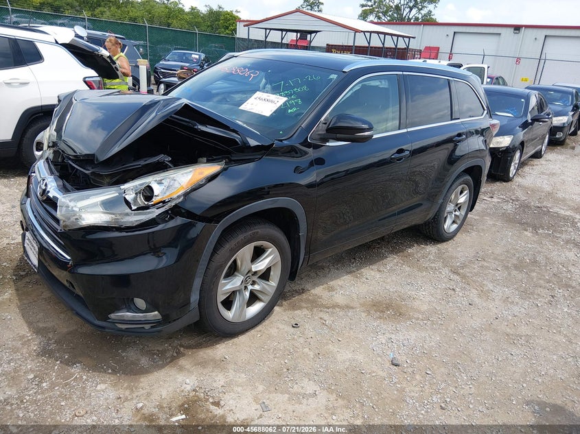 Vin: 5tddkrfhxgs242198, lot: 46186668, toyota highlander limited v6 20162