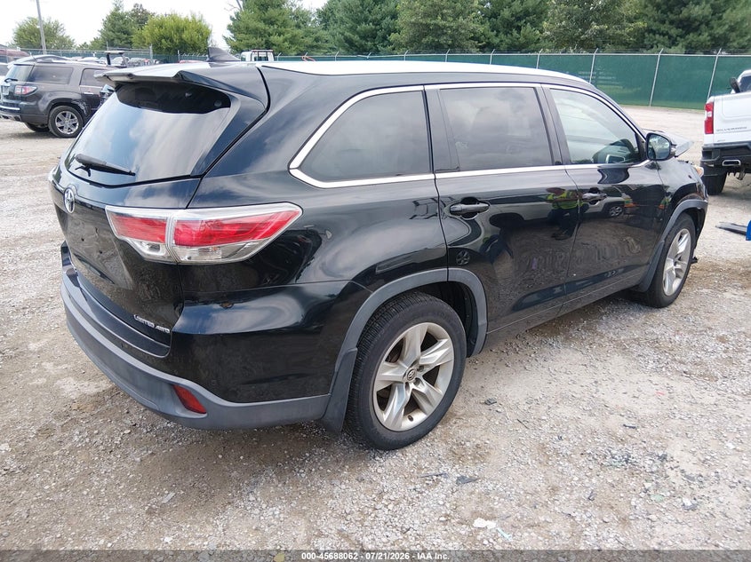 Vin: 5tddkrfhxgs242198, lot: 46186668, toyota highlander limited v6 20164