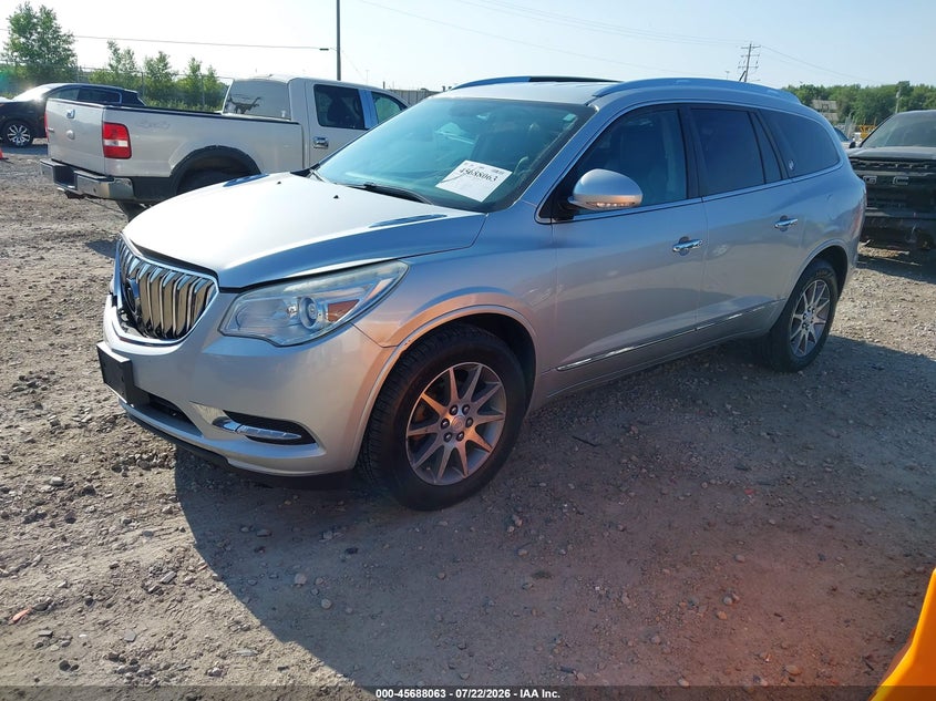 Vin: 5gakvbkd2fj385121, lot: 46186670, buick enclave leather 20152