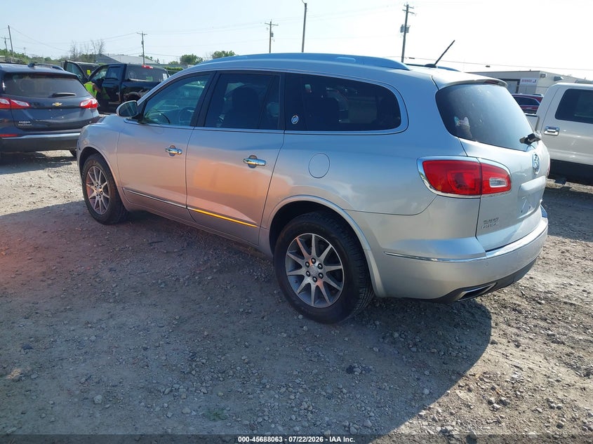 Vin: 5gakvbkd2fj385121, lot: 46186670, buick enclave leather 20153