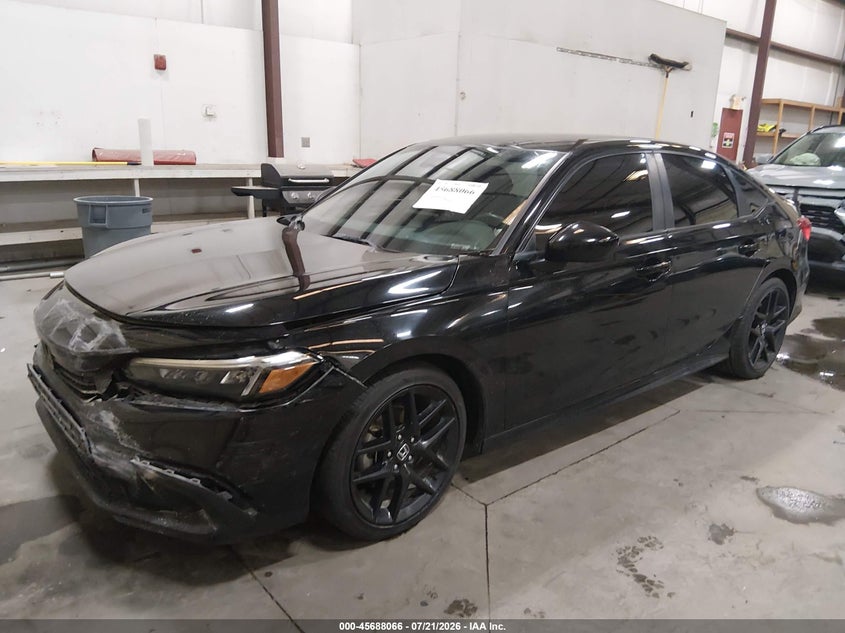 2022 Honda Civic, Front End, IAAI, VIN 2HGFE2F50NH504367 — photo 2