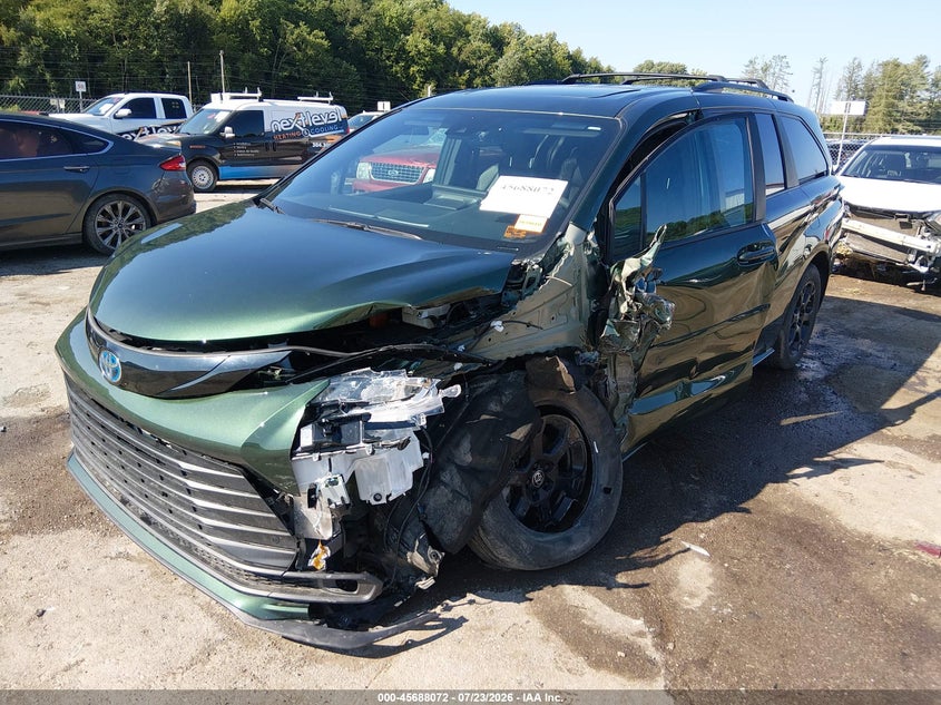 Vin: 5tdcskfc5ss192486, lot: 46186679, toyota sienna woodland edition 20252