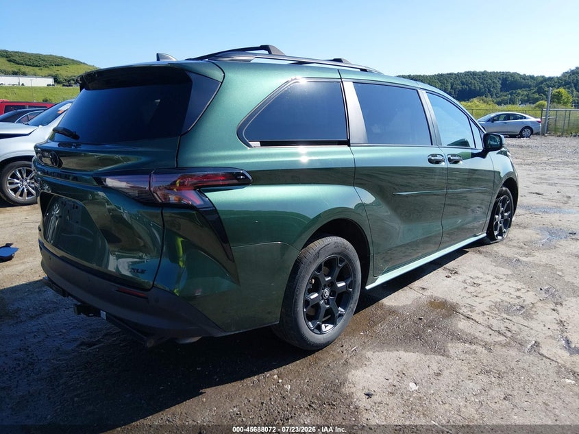 Vin: 5tdcskfc5ss192486, lot: 46186679, toyota sienna woodland edition 20254