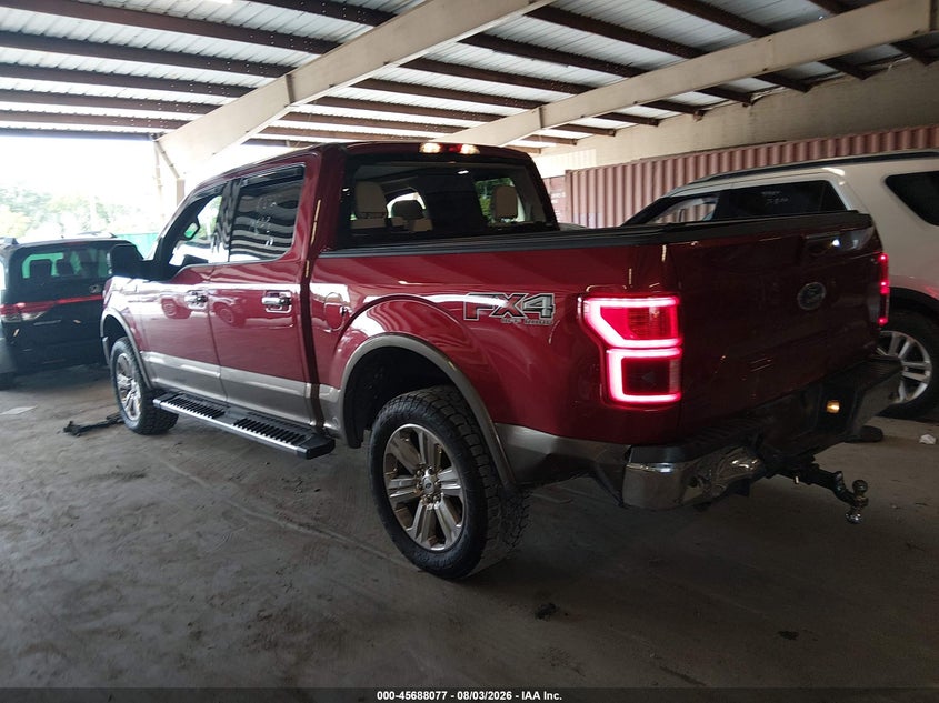 Vin: 1ftew1eg9jfc09994, lot: 46186684, ford f-150 lariat 20183