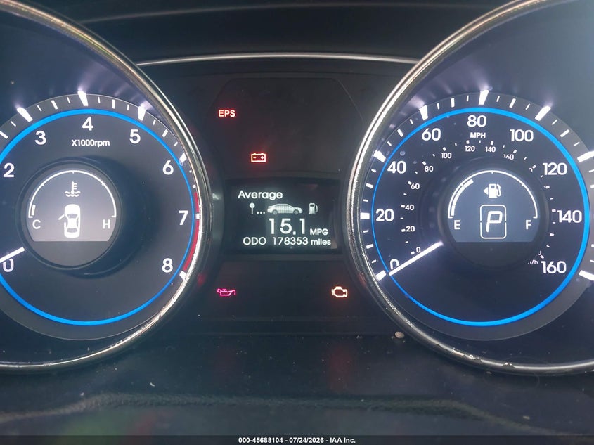 2012 HYUNDAI SONATA auction photo 7