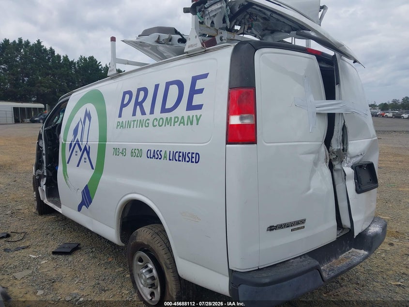 Vin: 1gcwgaff3h1345472, lot: 46186719, chevrolet express 2500 work van 20173